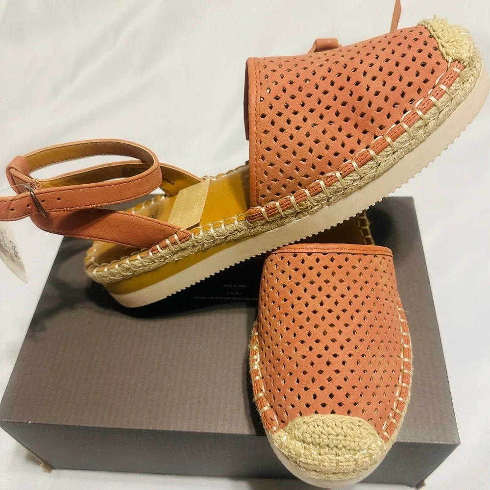 Anna Coral Espadrille Flats